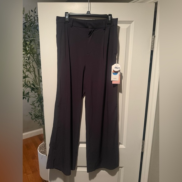 Vuori Pants - Vuori Villa Trouser Black Wide-Leg Pants
